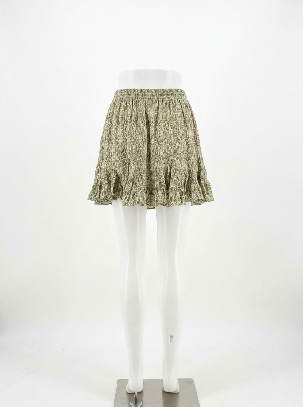 NEW MABLE safari printed skort in green
